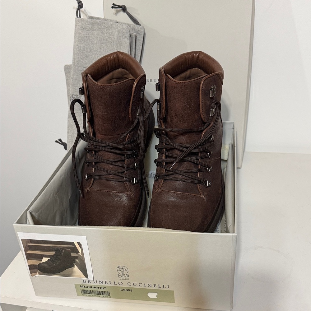 Brunello Cucinelli Dark Brown Men's Boots